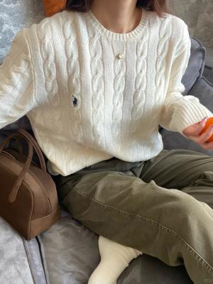 拉夫劳伦 绞花针织毛衣