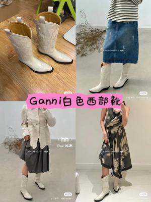 Ganni 40mm 牛仔靴