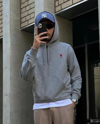 AMI 小爱心连帽卫衣