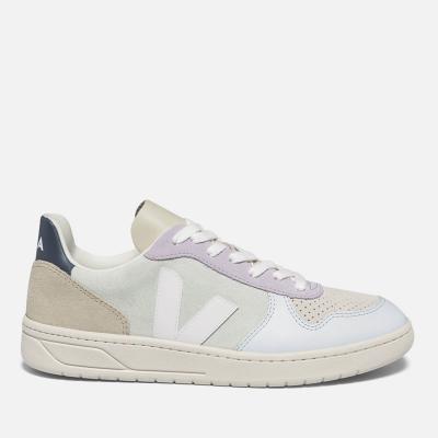 Veja V-10绒面拼色休闲鞋