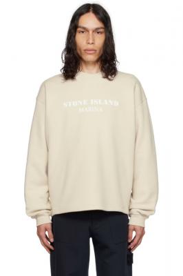 STONE ISLAND 米色套头衫