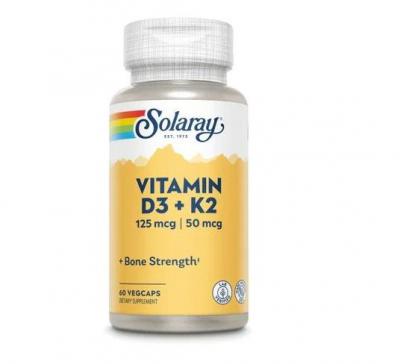 Solaray Vitamin D3+K2 60粒