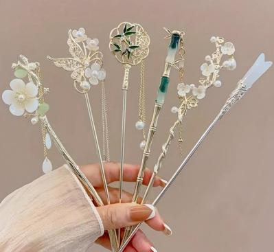 花卉流苏发簪
