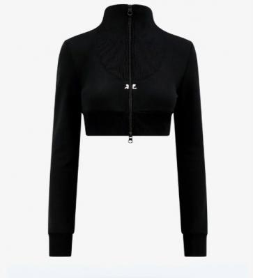 Courreges 高腰拉链卫衣