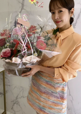Maje粗花呢半裙