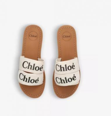 CHLOE 印花双带编织凉鞋 