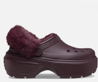 Crocs 毛绒厚底鞋