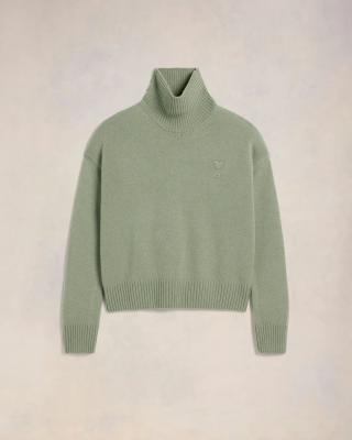 小爱心高领毛衣
