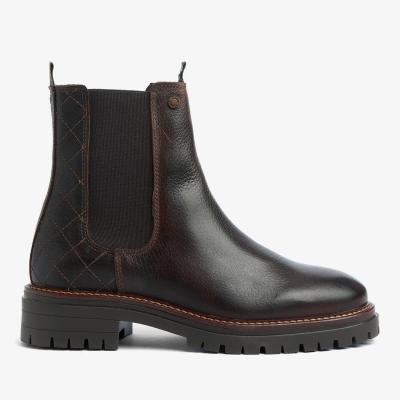  Barbour 皮革切尔西靴