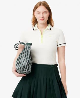 线条拼色Polo 