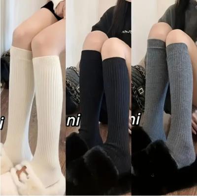 3 双女式及膝袜 100% 涤纶针织面料
