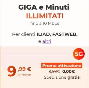 9.99€ 无限流量 5G信号