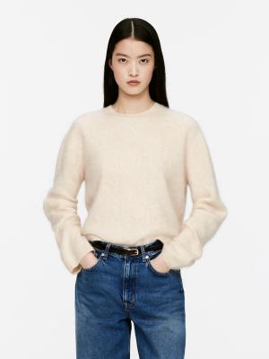 奶杏色毛衣