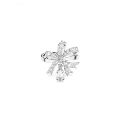 Swarovski 蝴蝶结花环戒指
