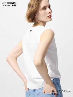 x ANYA HINDMARCH白色大眼萌仔背心