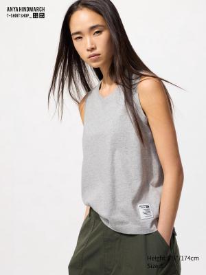 x ANYA HINDMARCH灰色大眼萌仔背心