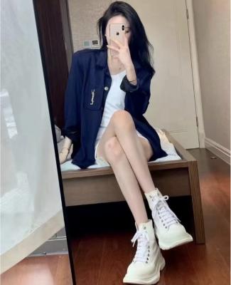 麦昆厚底高帮鞋