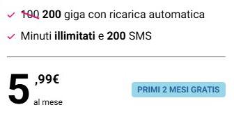 5.99€ 200G+无限通话