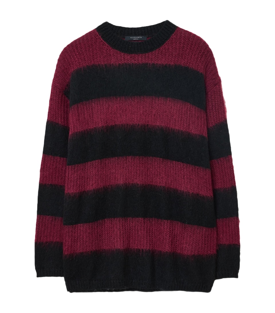 AllSaints 玛瑙条纹毛衣