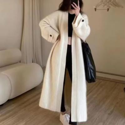 长款针织开衫