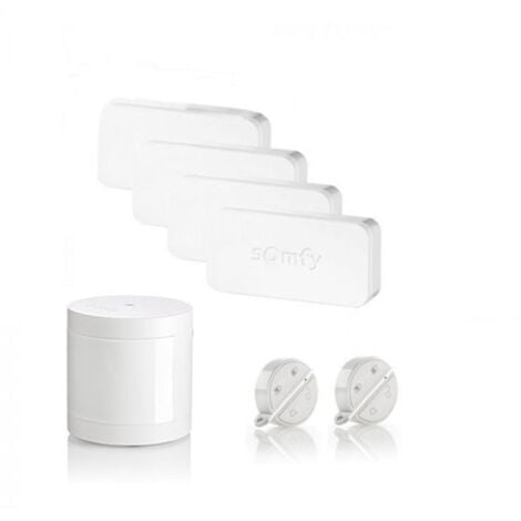 SOMFY 1875300 - 家庭警报配件包 - 包含 4 个 IntelliTAG 探测器、2 个遥控器和 1 个运动探测器 - 兼容家庭警报和 Somfy One+