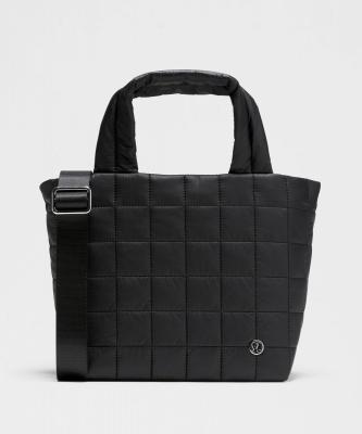 绗缝格子小手提袋 5L
