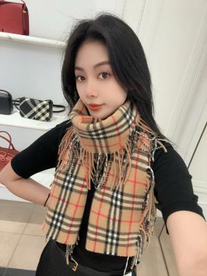 纯羊绒流苏围巾