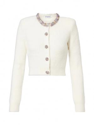 Self-Portrait 针织开衫 奶油色