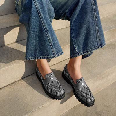 Francesca 圆头厚底乐福鞋