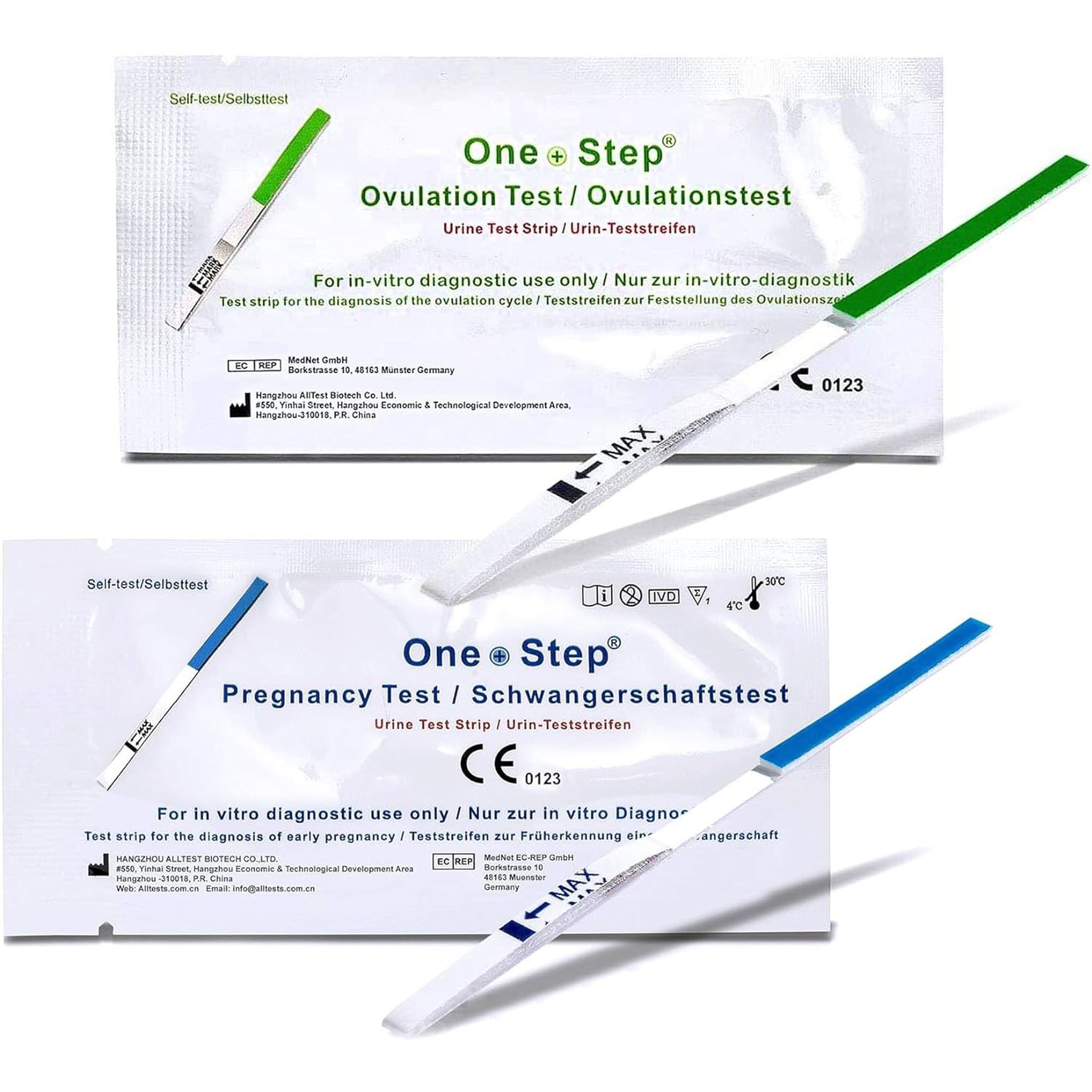 One+Step组合包 - 40个排卵测试 + 10个怀孕测试 - 生育测试