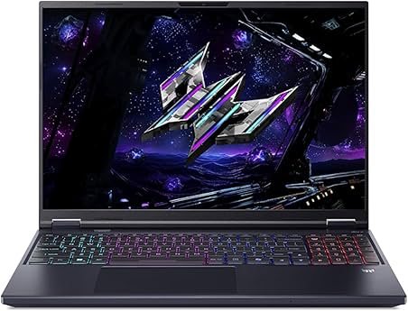 宏碁掠夺者Helios Neo 16 AI PHN16-73-97E2 - 16"游戏笔记本电脑 - 英特尔酷睿超9 275HX，32GB DDR5内存，1TB SSD，NVIDIA GeForce RTX 5070 Ti 12GB，Windows 11，AZERTY键盘