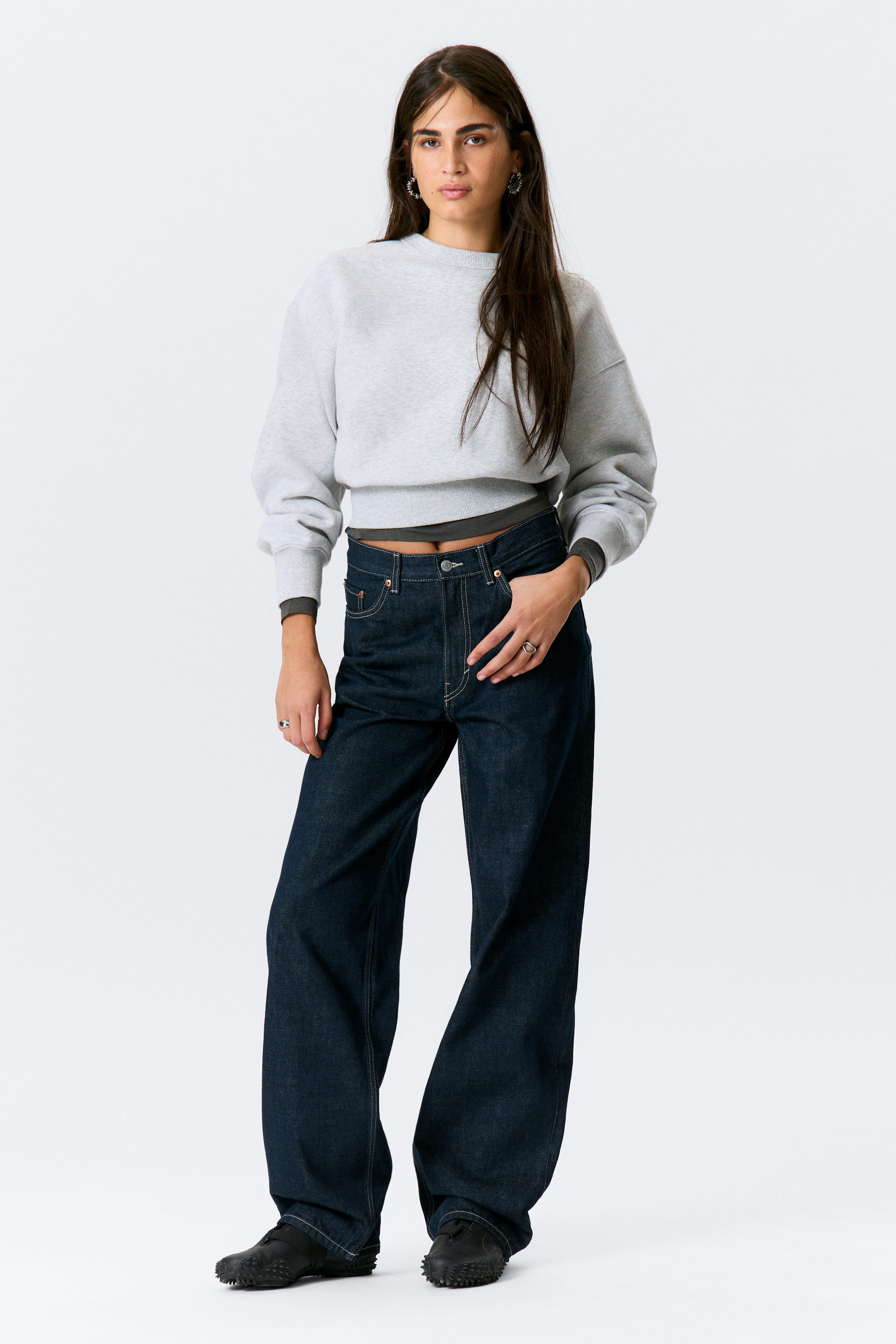 Rail Mid Waist Loose Wide Leg Jeans