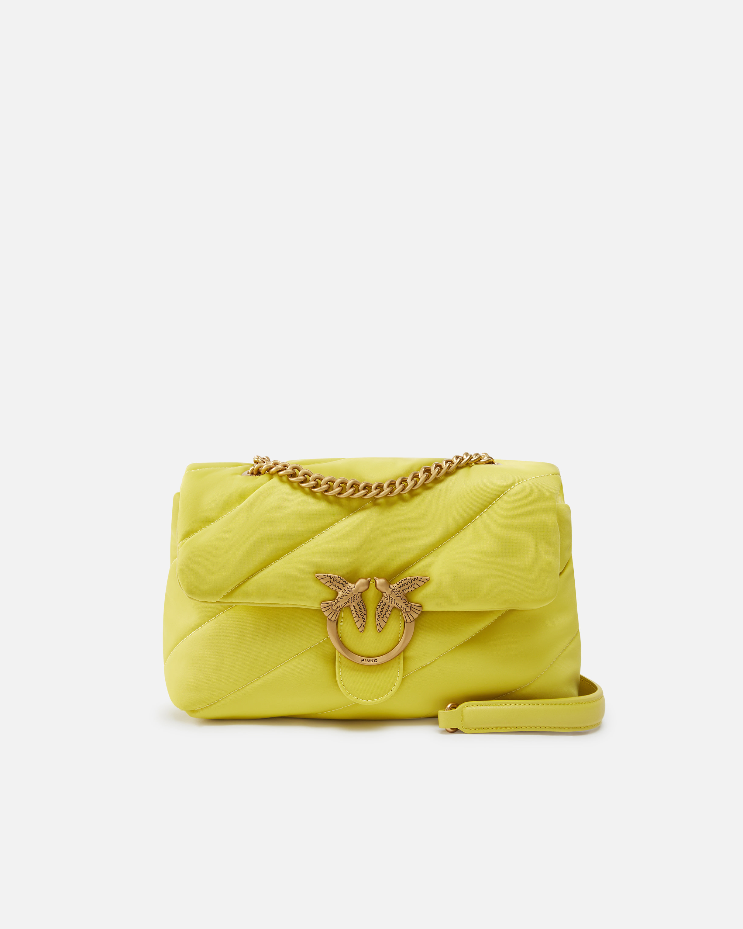 Love Bag 绗缝再生面料单肩包