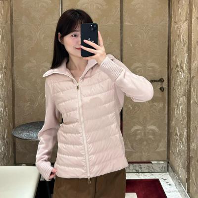 拼接羽绒夹克