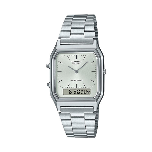 Casio 女表 AQ-230A-7AMQYES - 银色钢带