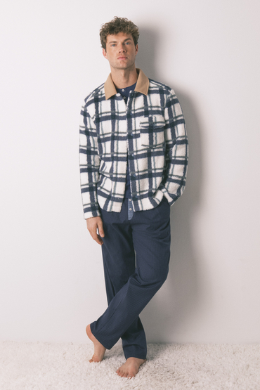 男士短款仿羊毛外套