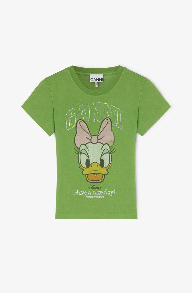 Daisy Duck绿色修身T恤