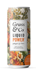 Grass&Co功能性气泡饮料生姜、青柠和香菇口味250ml