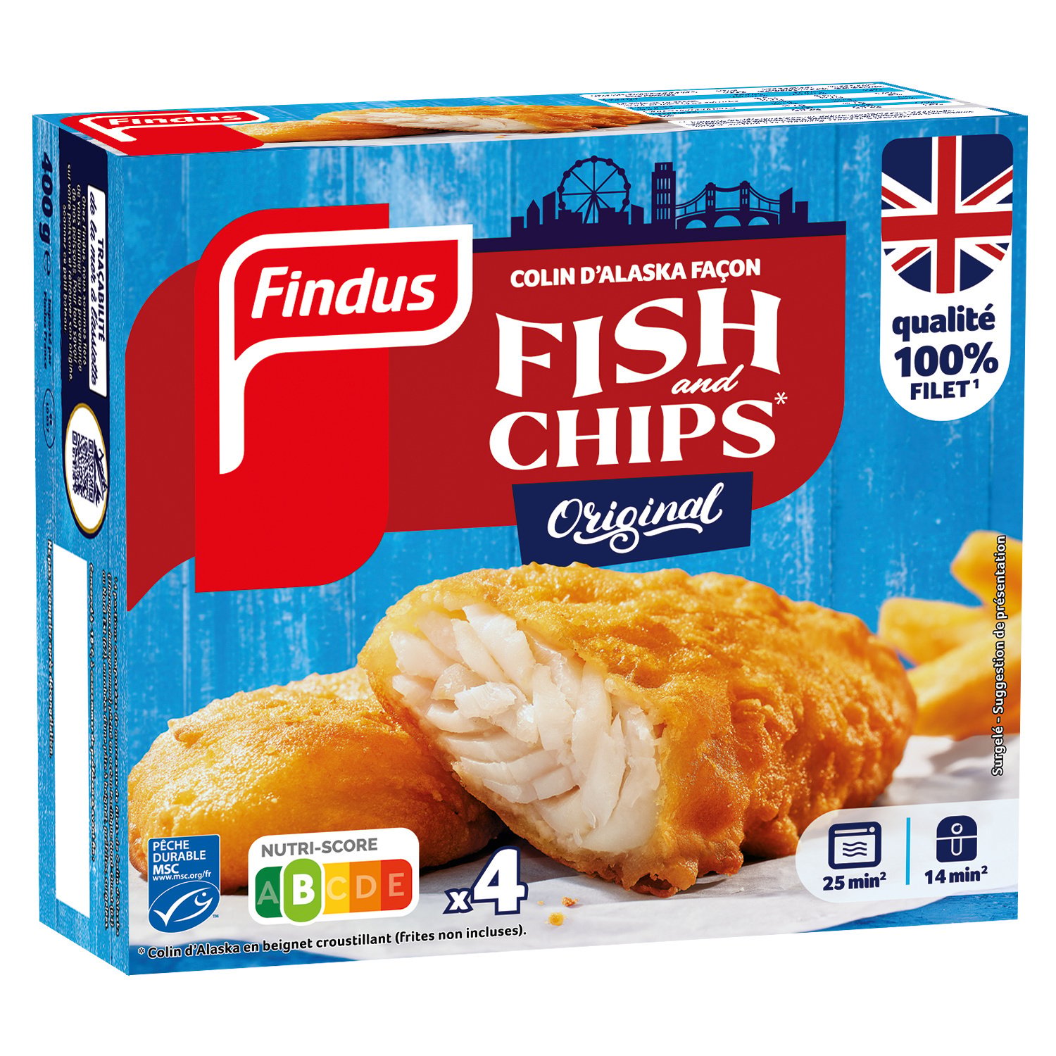 阿拉斯加鳕鱼炸鱼薯条 FINDUS