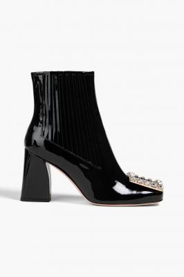 Roger Vivier Tres Vivier漆皮短靴