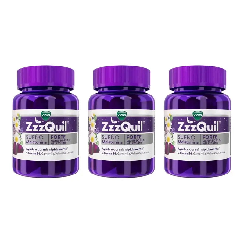 ZzzQuil 自然强效褪黑素,3x30颗