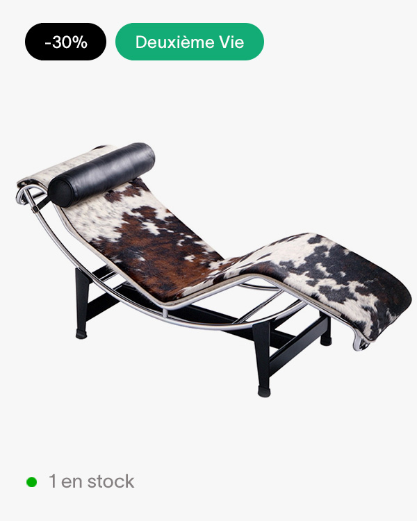 4 Chaise Longue À Réglage Continu Durable Peau Tachetée