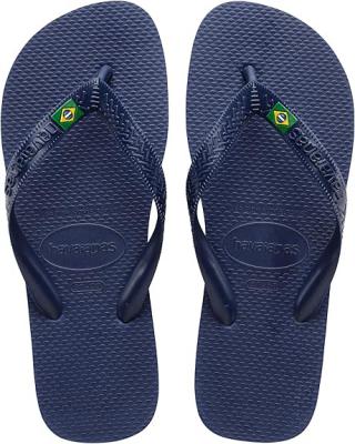 Havaianas巴西logo蓝色人字拖