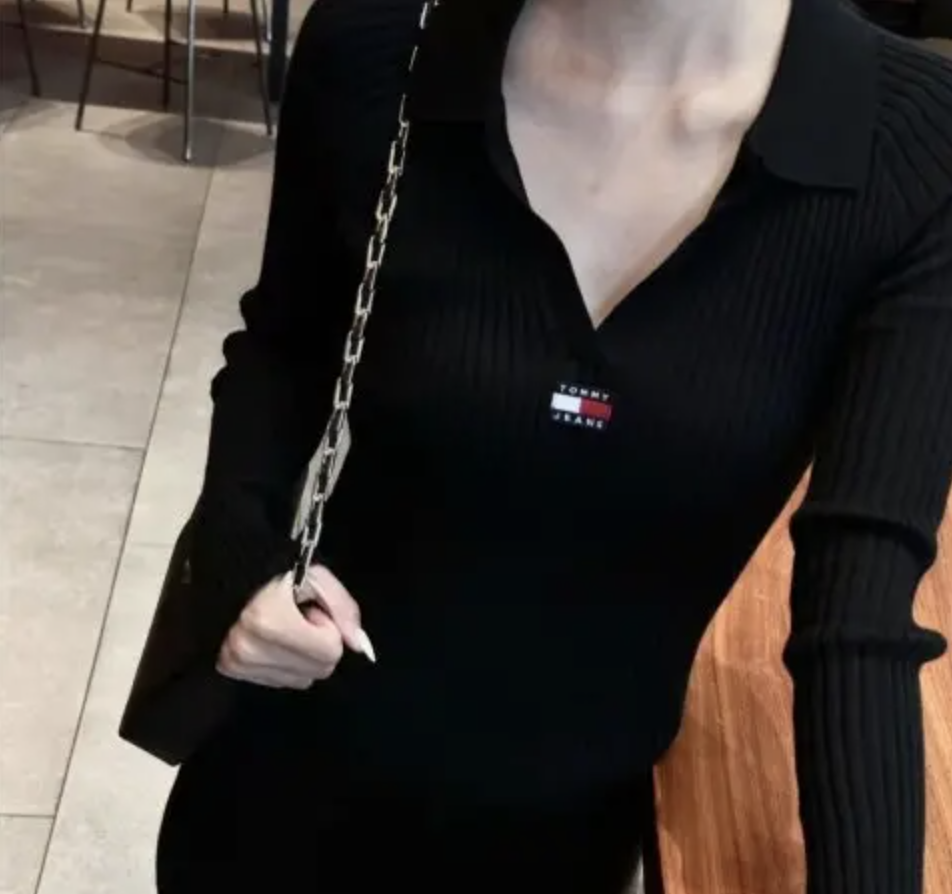 Tommy 徽章短款连衣裙