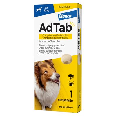 AdTab 驱虫药片,适用于22至45公斤的狗