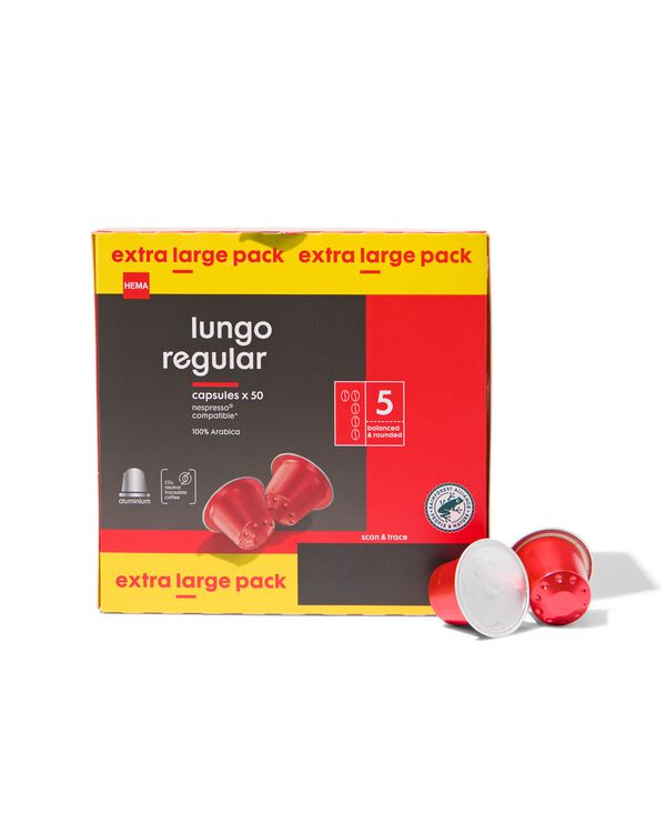 50 粒普通 lungo 咖啡胶囊