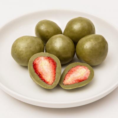 抹茶白巧冻干草莓