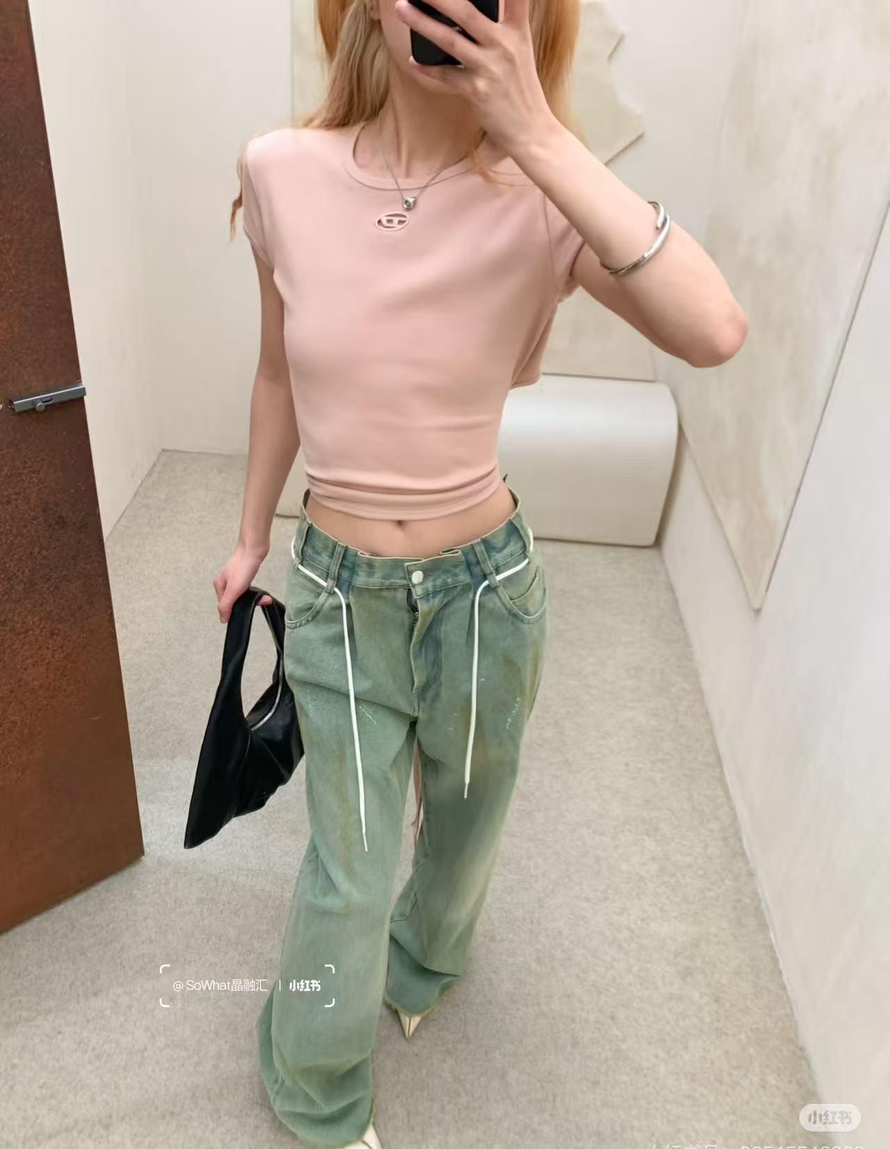 Pink T-Uncutieslong-Od T恤 粉色