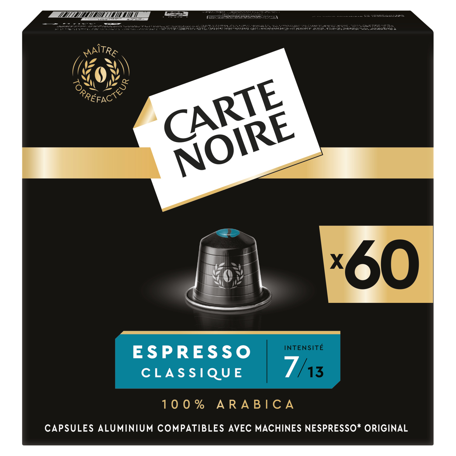黑卡经典浓缩咖啡胶囊强度7兼容Nespresso