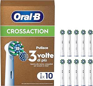 Oral-B Cross Action 电动牙刷替换刷头 10支装